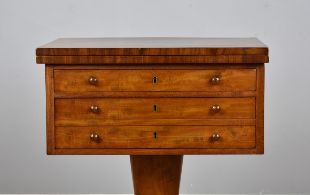 William IV Flame Mahogany Work Table View III