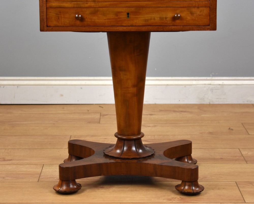 William IV Flame Mahogany Work Table View IV
