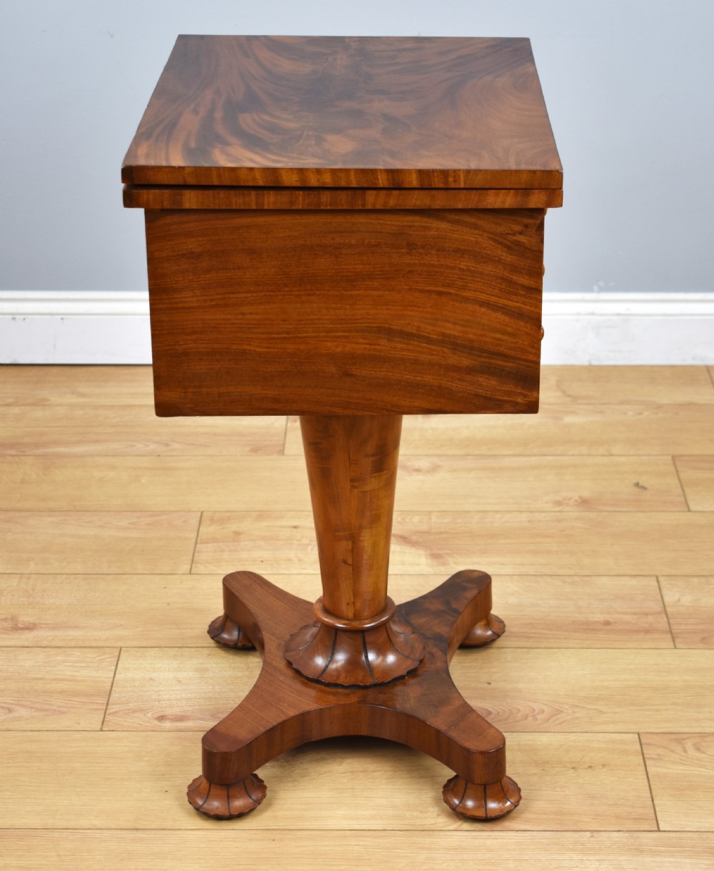 William IV Flame Mahogany Work Table View VIII