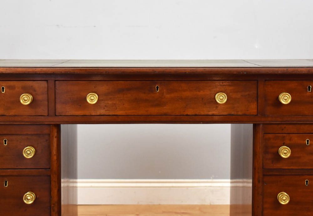 Victorian Mahogany Pedestal Desk View IV