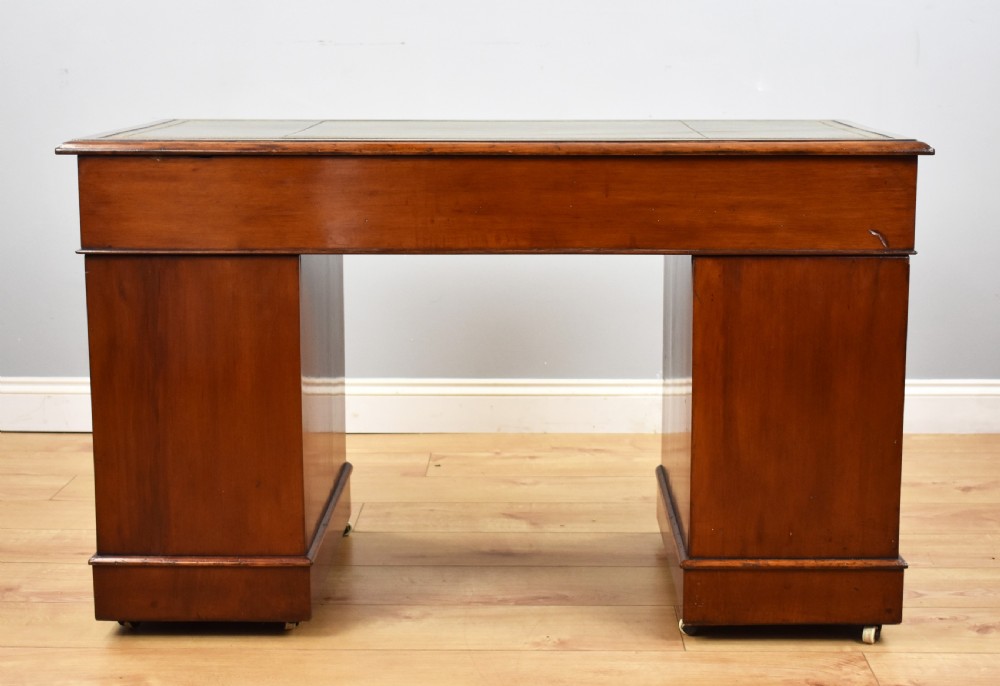 Victorian Mahogany Pedestal Desk View VIII