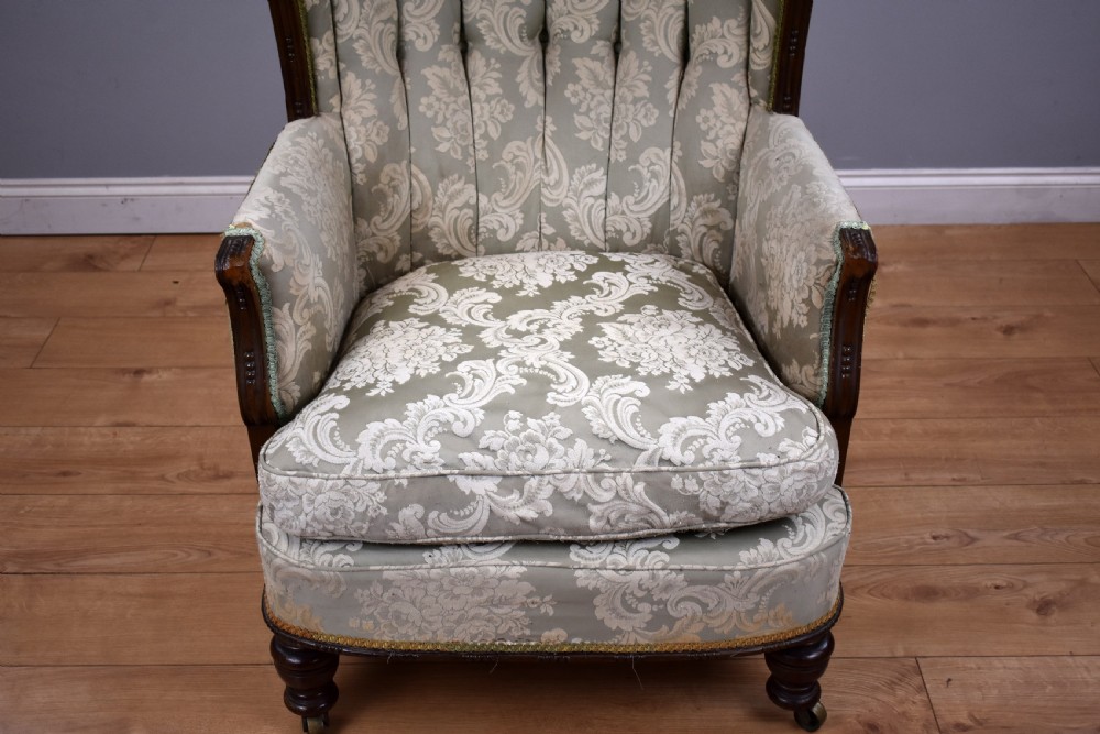 19th Century Mahogany Porters Chair View IV