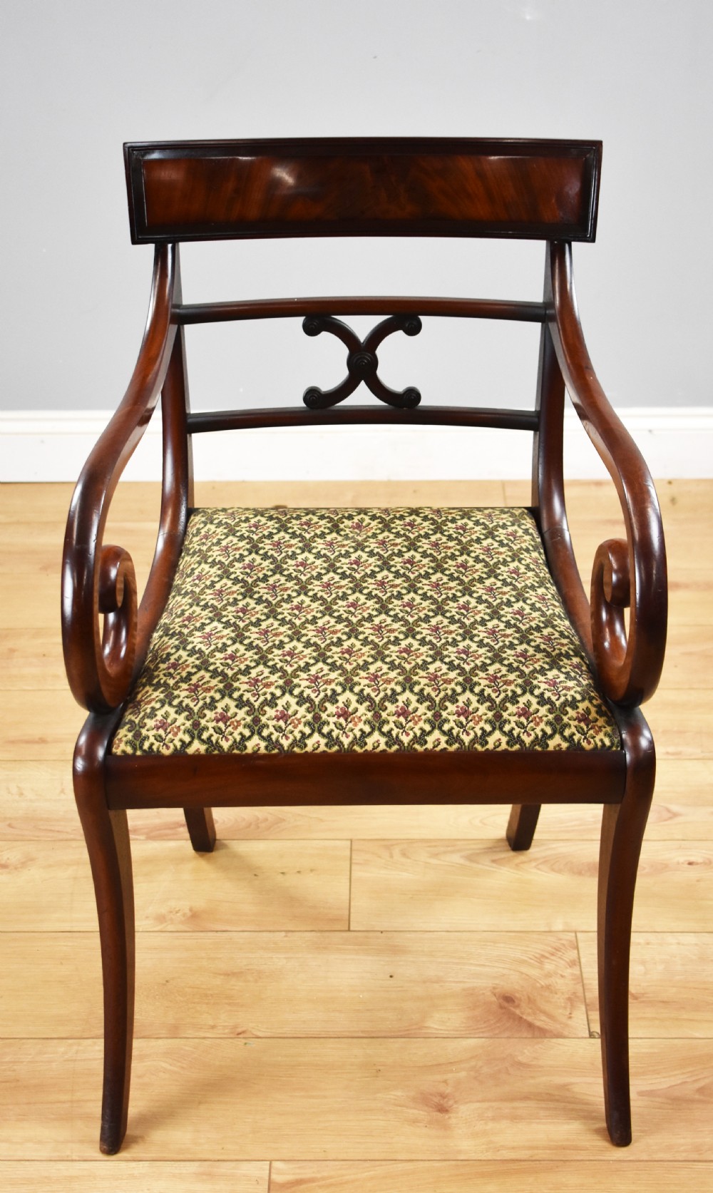 Set of 8 Regency Style Mahogany Dining Chairs View III