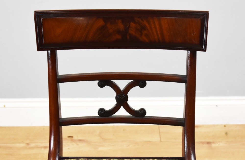 Set of 8 Regency Style Mahogany Dining Chairs View IX