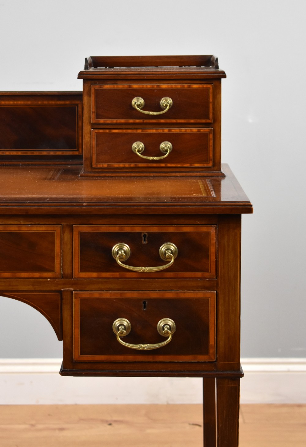 Edwardian Mahogany Writing Table View V