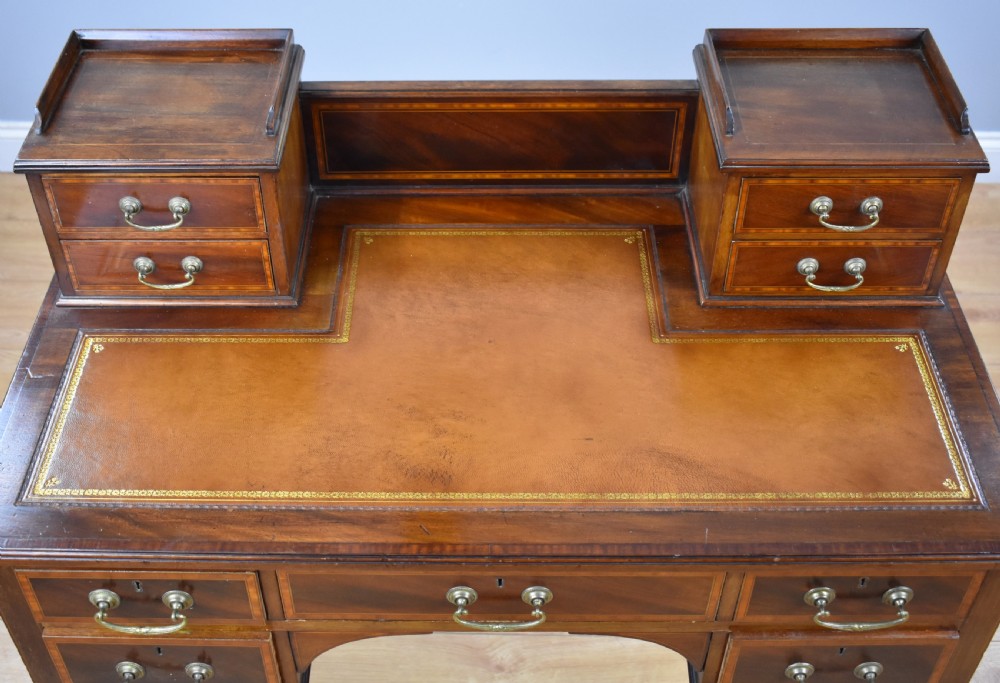 Edwardian Mahogany Writing Table View IX