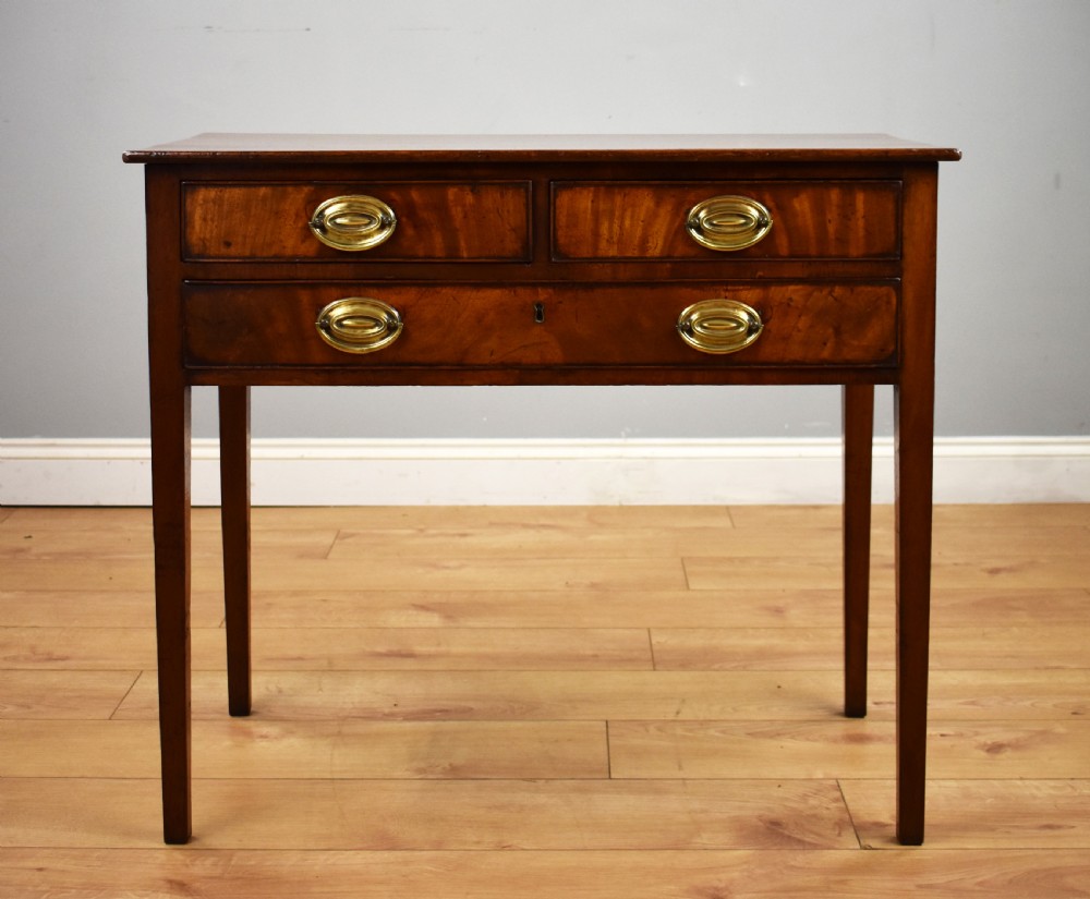 George III Mahogany Lowboy View II
