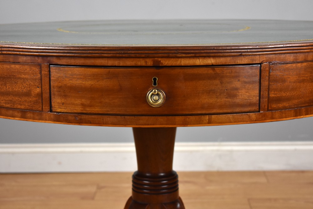 Regency Mahogany Drum Table View II