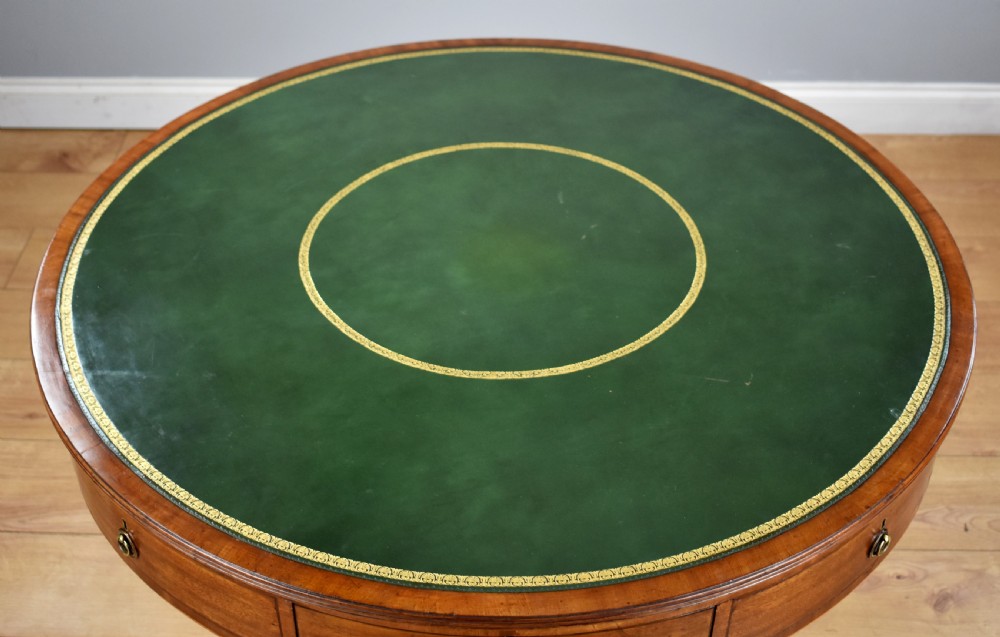 Regency Mahogany Drum Table View III