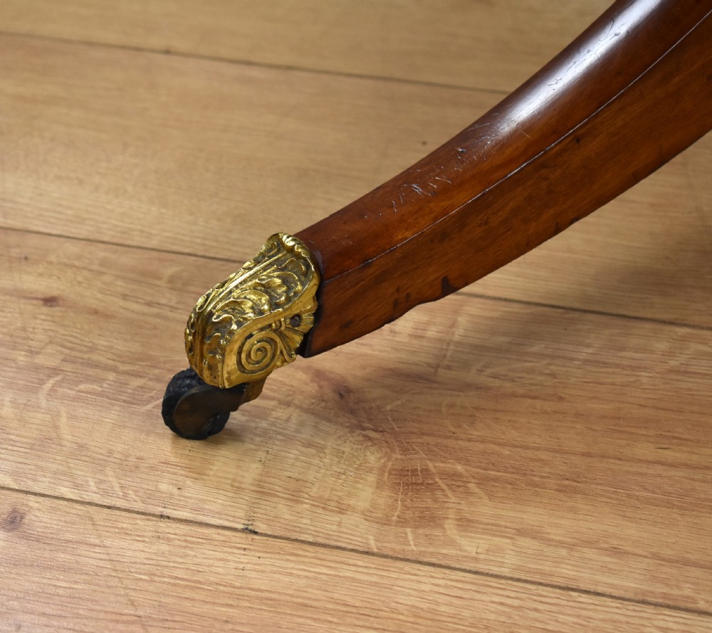 Regency Mahogany Drum Table View V