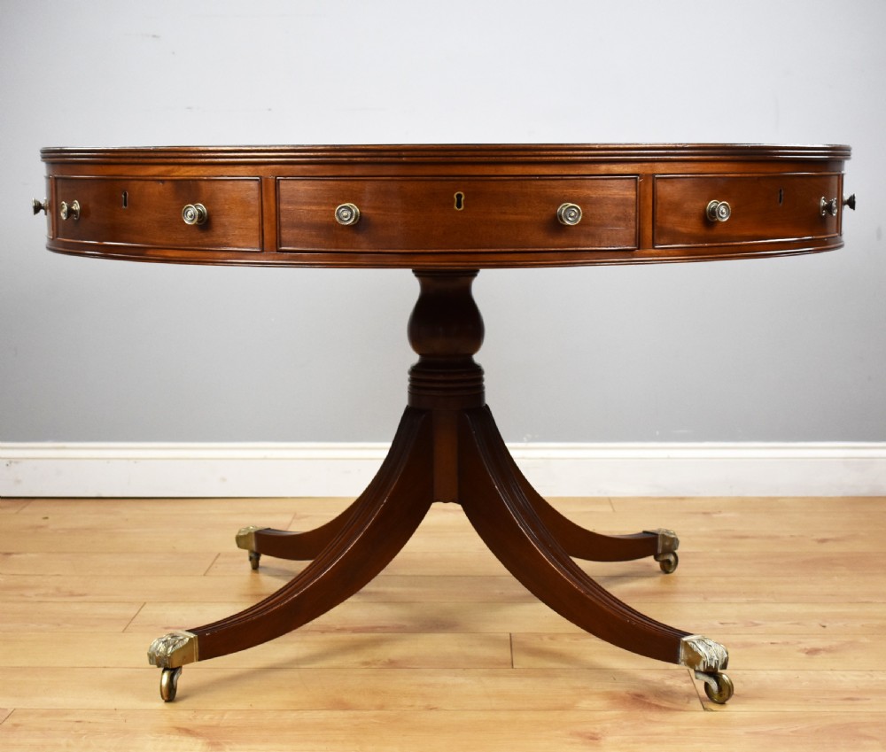 Edwardian Mahogany Drum Table View II