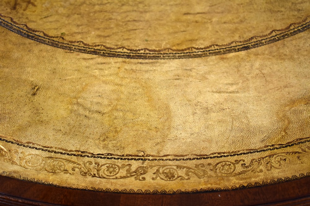 Edwardian Mahogany Drum Table View IX