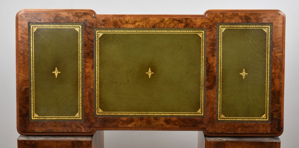 Victorian Burr Walnut Pedestal Desk View X