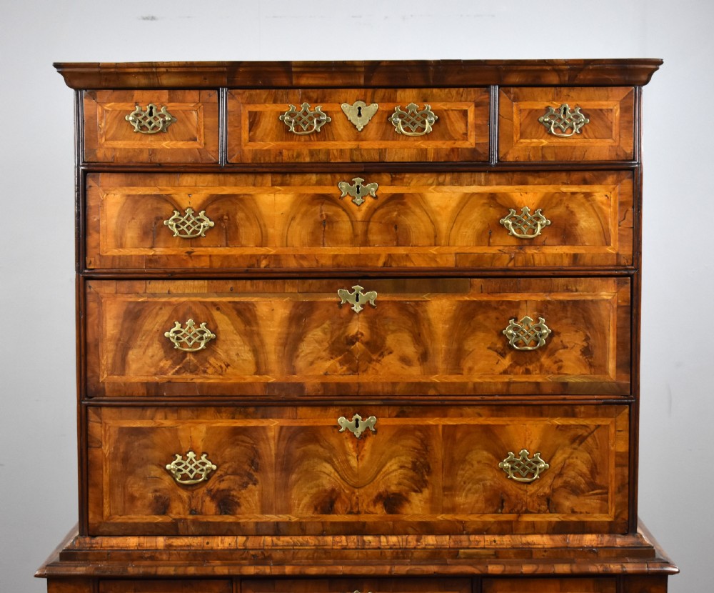 Queen Anne Walnut Chest on Stand View II