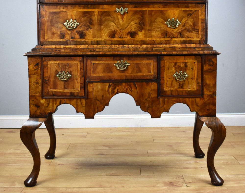 Queen Anne Walnut Chest on Stand View III