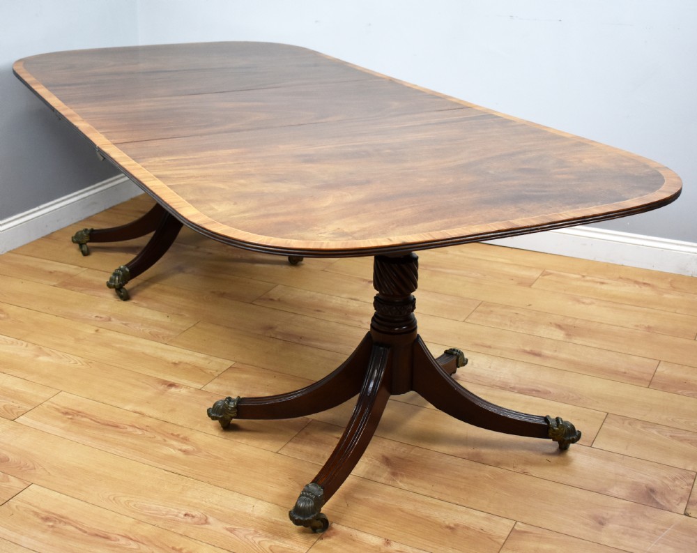 Regency Mahogany Pedestal Dining Table View II