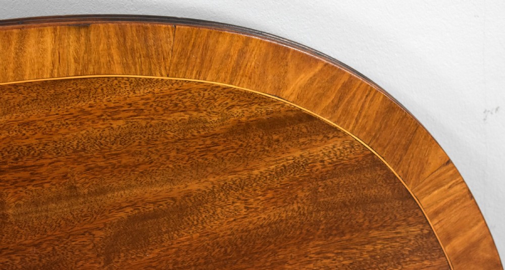 Regency Mahogany Pedestal Dining Table View VII
