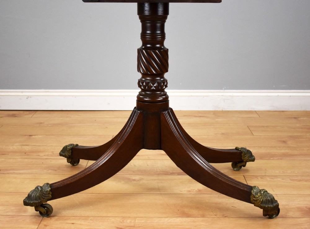 Regency Mahogany Pedestal Dining Table View VIII