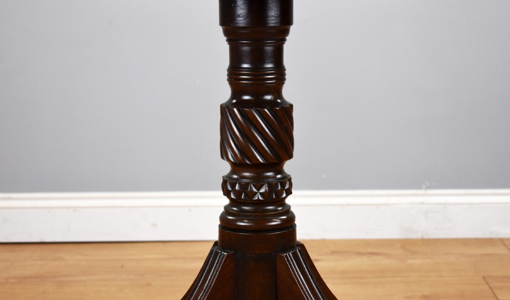 Regency Mahogany Pedestal Dining Table View IX