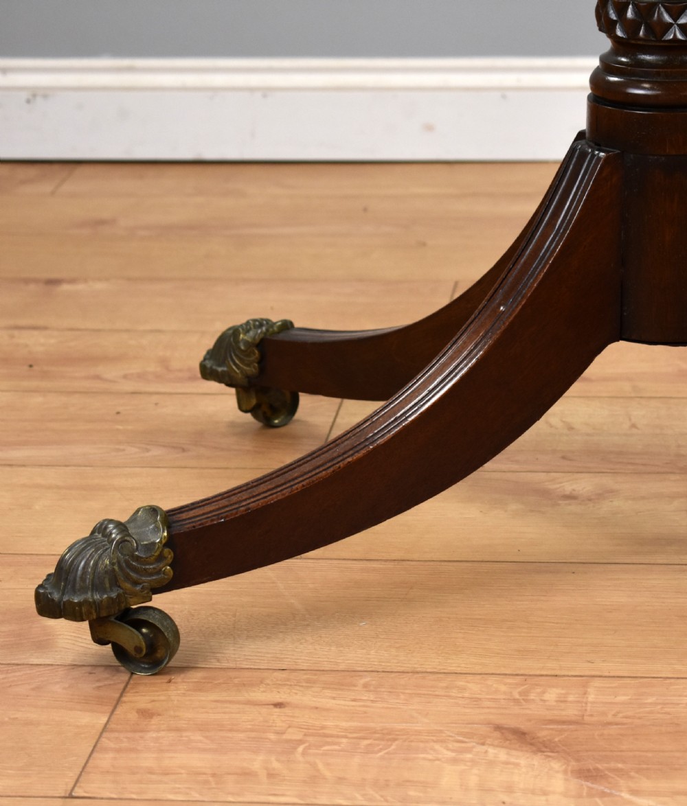 Regency Mahogany Pedestal Dining Table View X