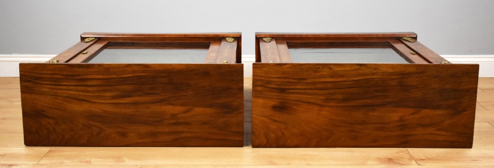 Pair of Victorian Walnut Inlaid Pier Cabinets View VI