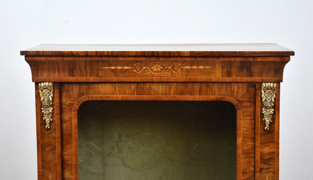Pair of Victorian Walnut Inlaid Pier Cabinets View IX