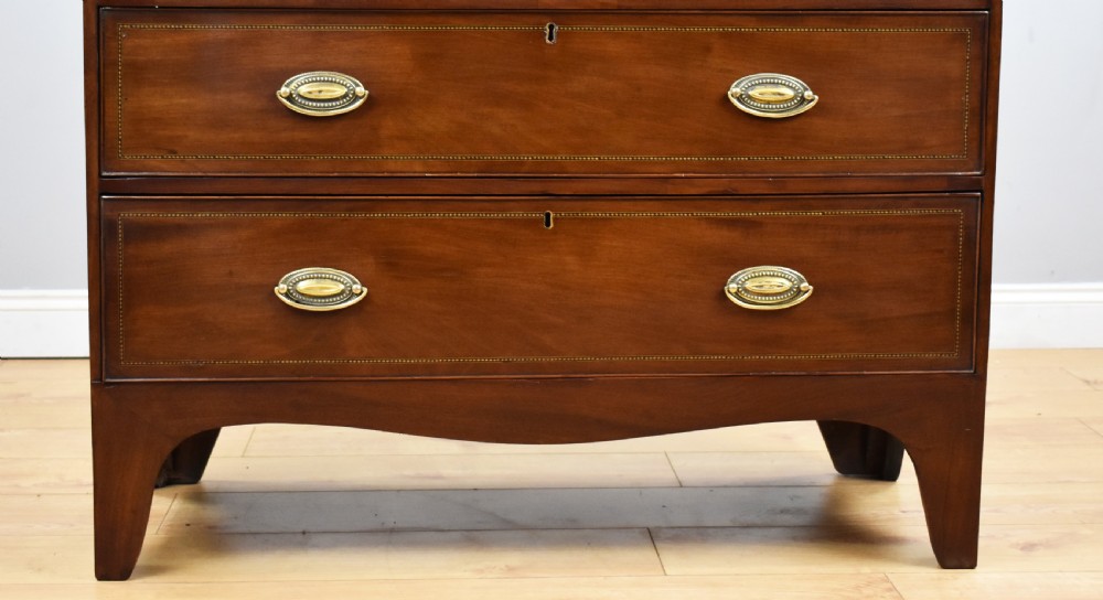 Antique Mahogany Inlaid Chest of Drawers View IV