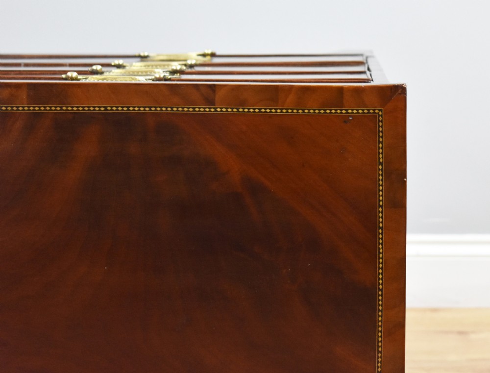 Antique Mahogany Inlaid Chest of Drawers View X