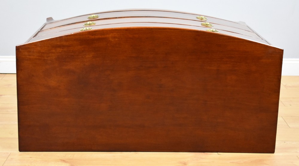 Regency Mahogany Bow Front Chest of Drawers View VI