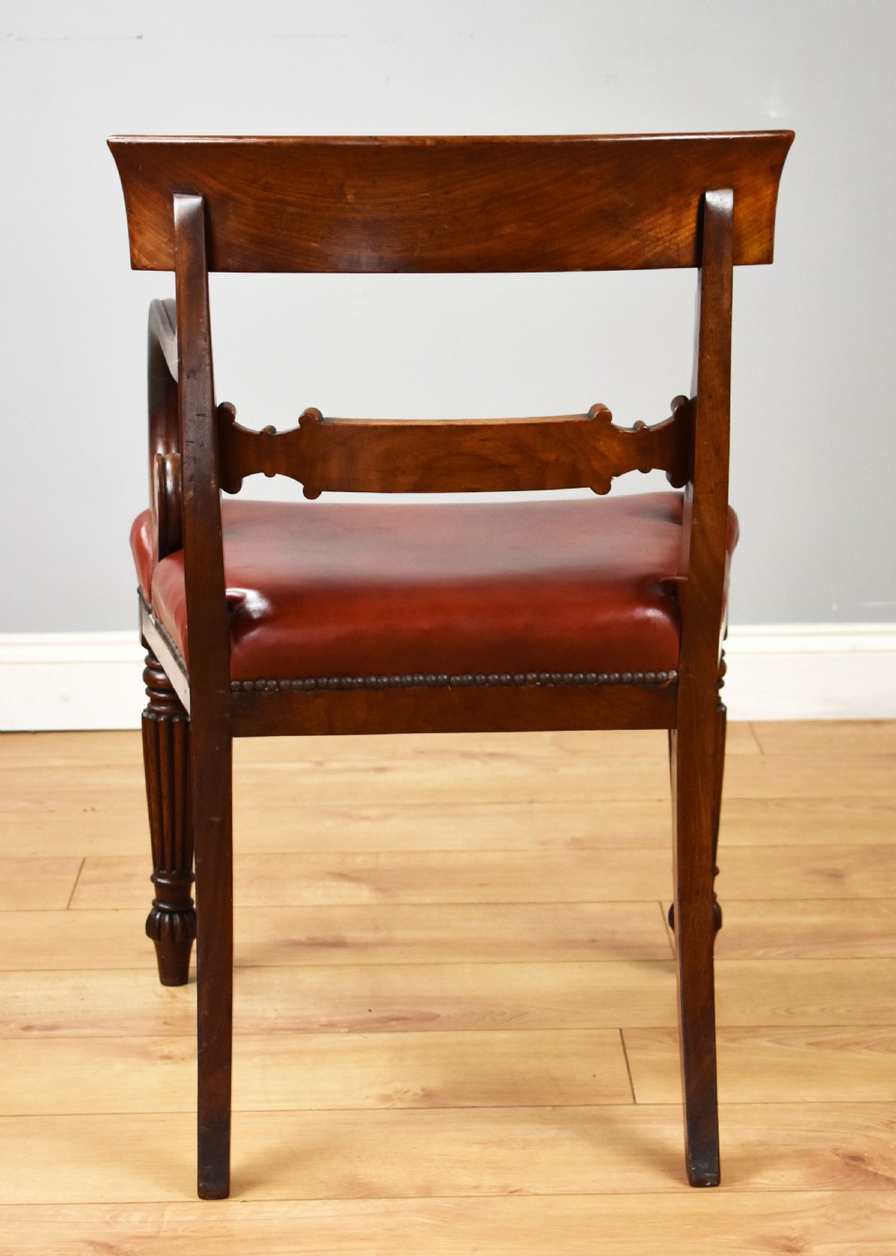 Regency Mahogany Open Armchair View IV