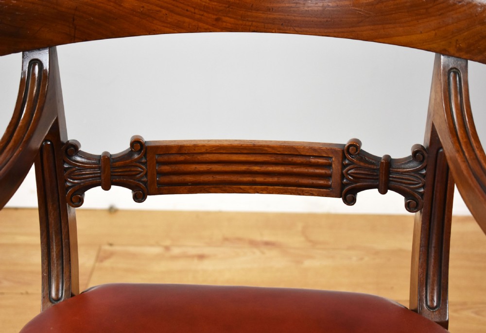 Regency Mahogany Open Armchair View IX