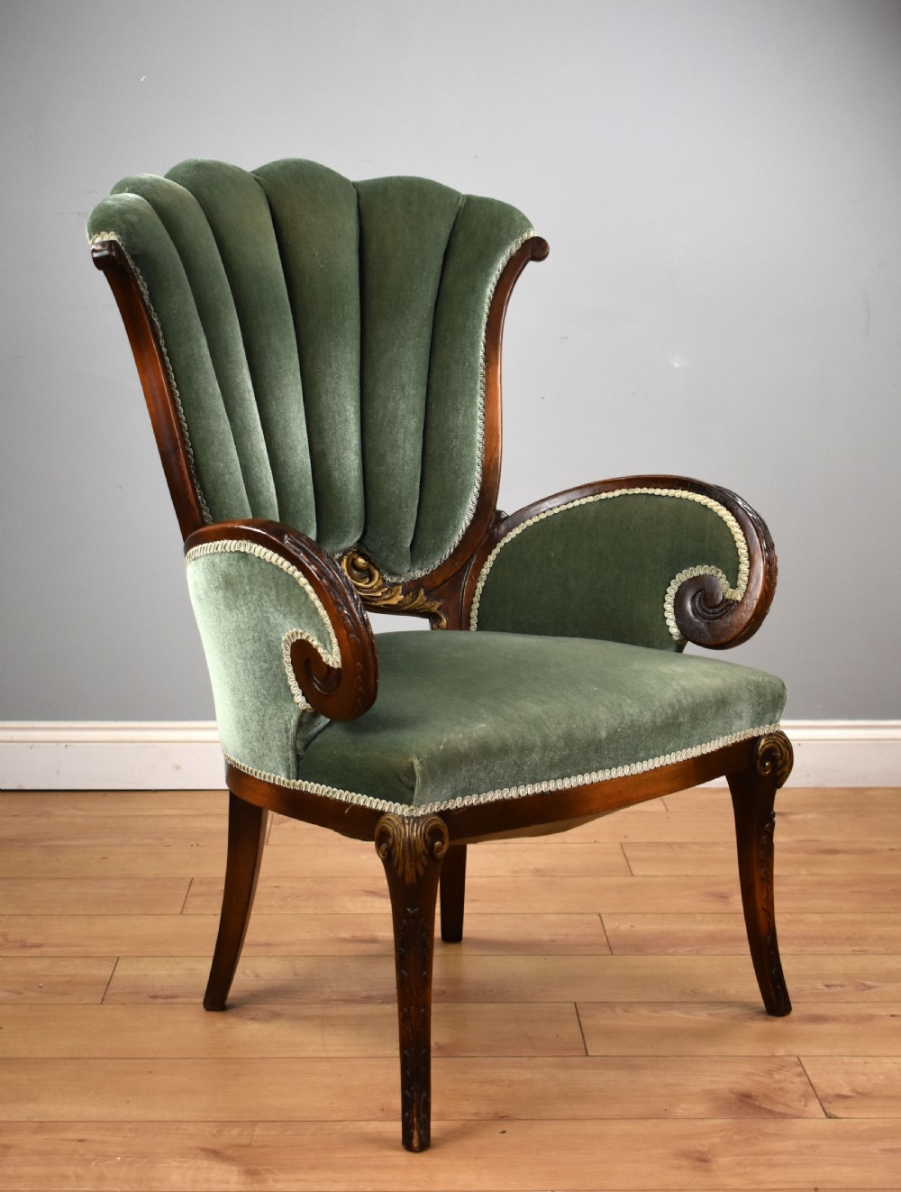Victorian Mahogany Drawing Room Chair