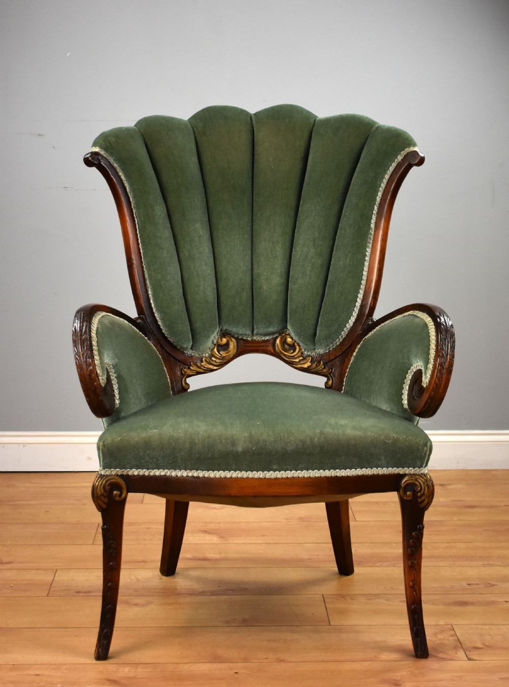 Victorian Mahogany Drawing Room Chair View II