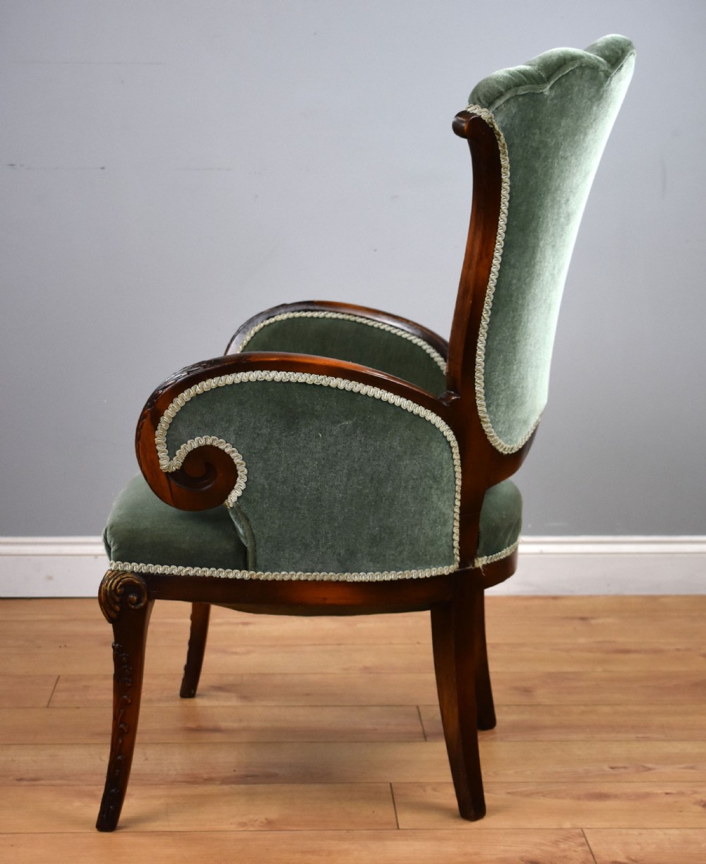 Victorian Mahogany Drawing Room Chair View V