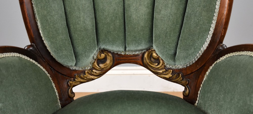 Victorian Mahogany Drawing Room Chair View VII
