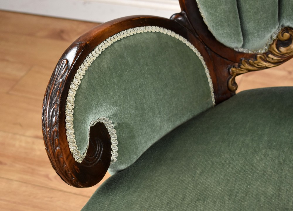 Victorian Mahogany Drawing Room Chair View VIII