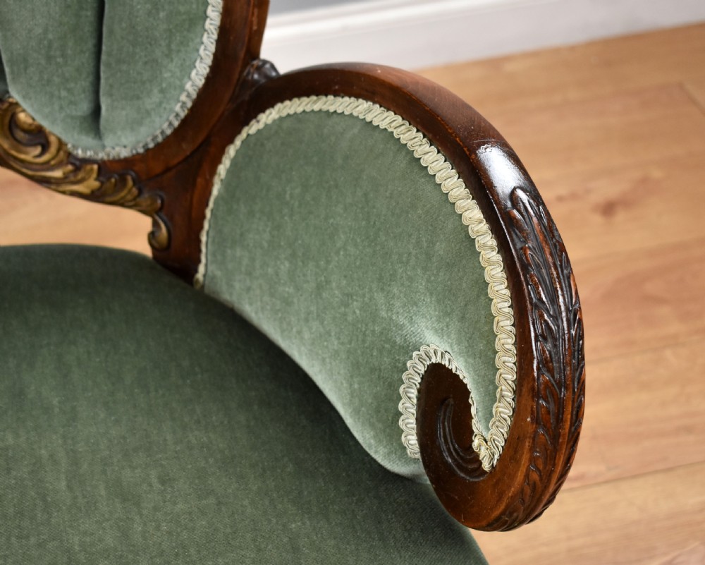 Victorian Mahogany Drawing Room Chair View IX