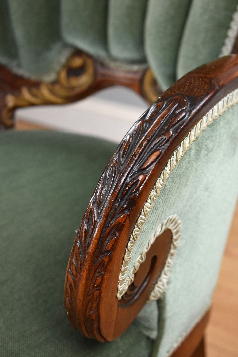 Victorian Mahogany Drawing Room Chair View XI
