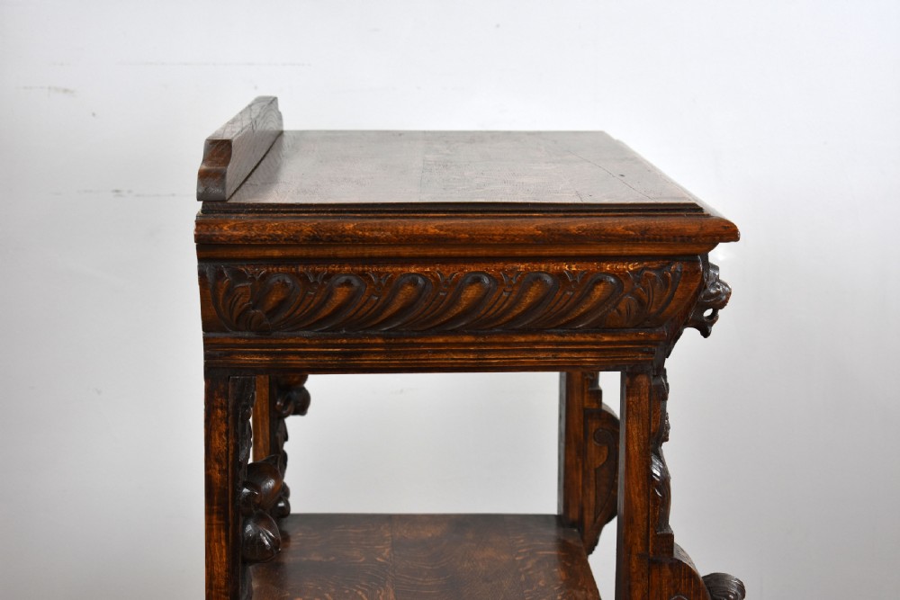 Late 19th Century Carved Oak Buffet View III