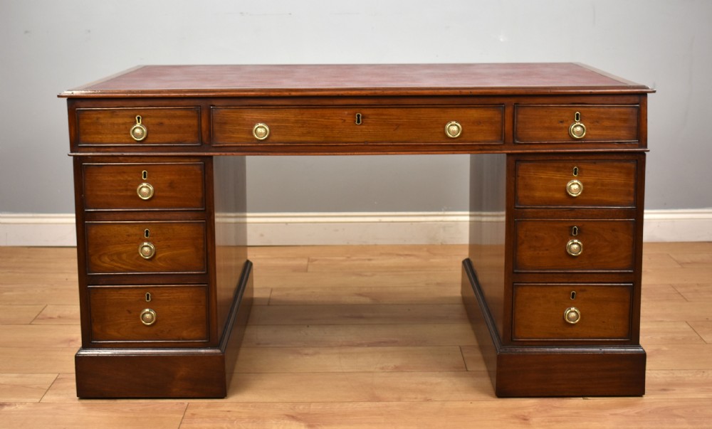 Victorian Mahogany Partners Desk View II