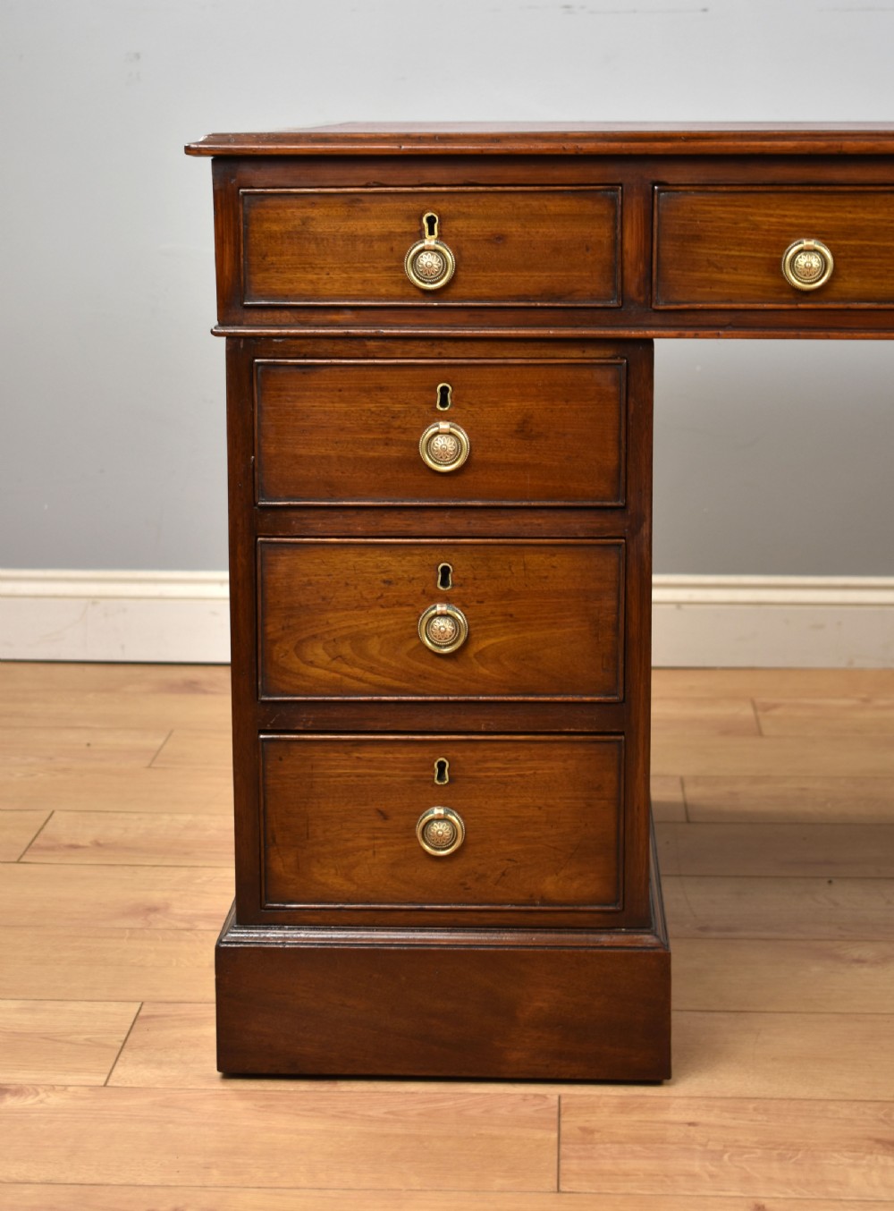 Victorian Mahogany Partners Desk View III