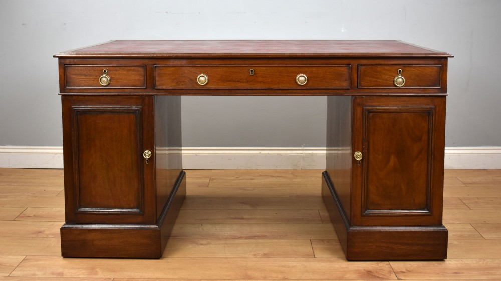 Victorian Mahogany Partners Desk View VII
