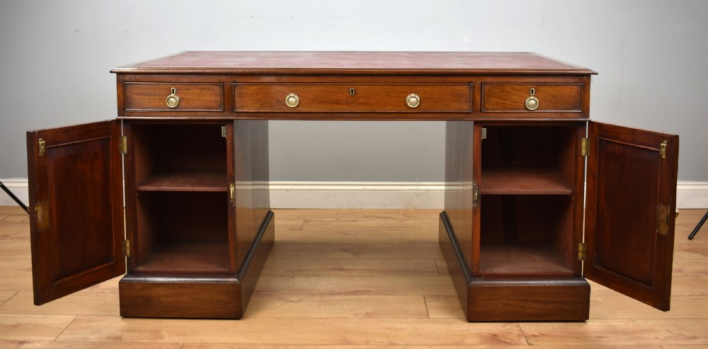 Victorian Mahogany Partners Desk View XI