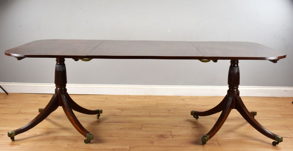 Regency Mahogany Pedestal Dining Table