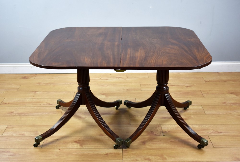 Regency Mahogany Pedestal Dining Table View II