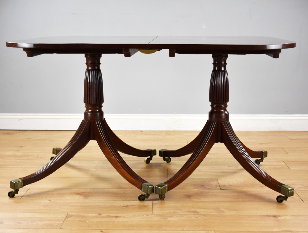 Regency Mahogany Pedestal Dining Table View III