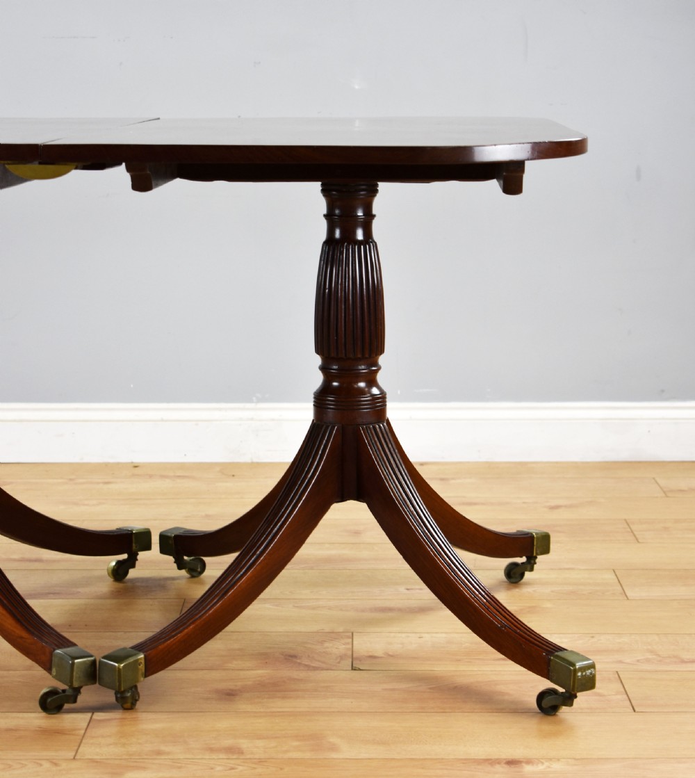 Regency Mahogany Pedestal Dining Table View V