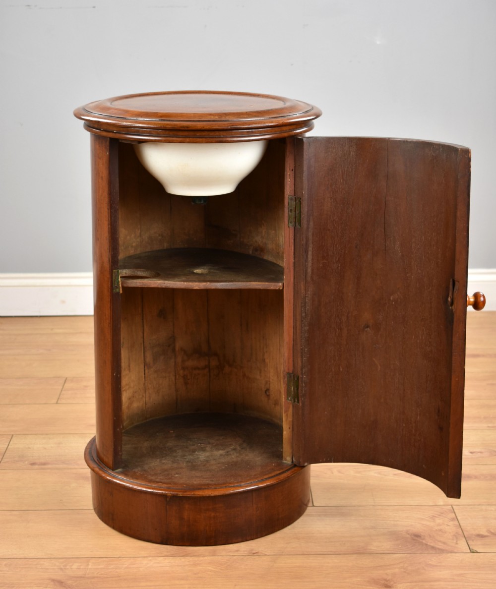 Victorian Mahogany Cylinder Pot Cupboard View V