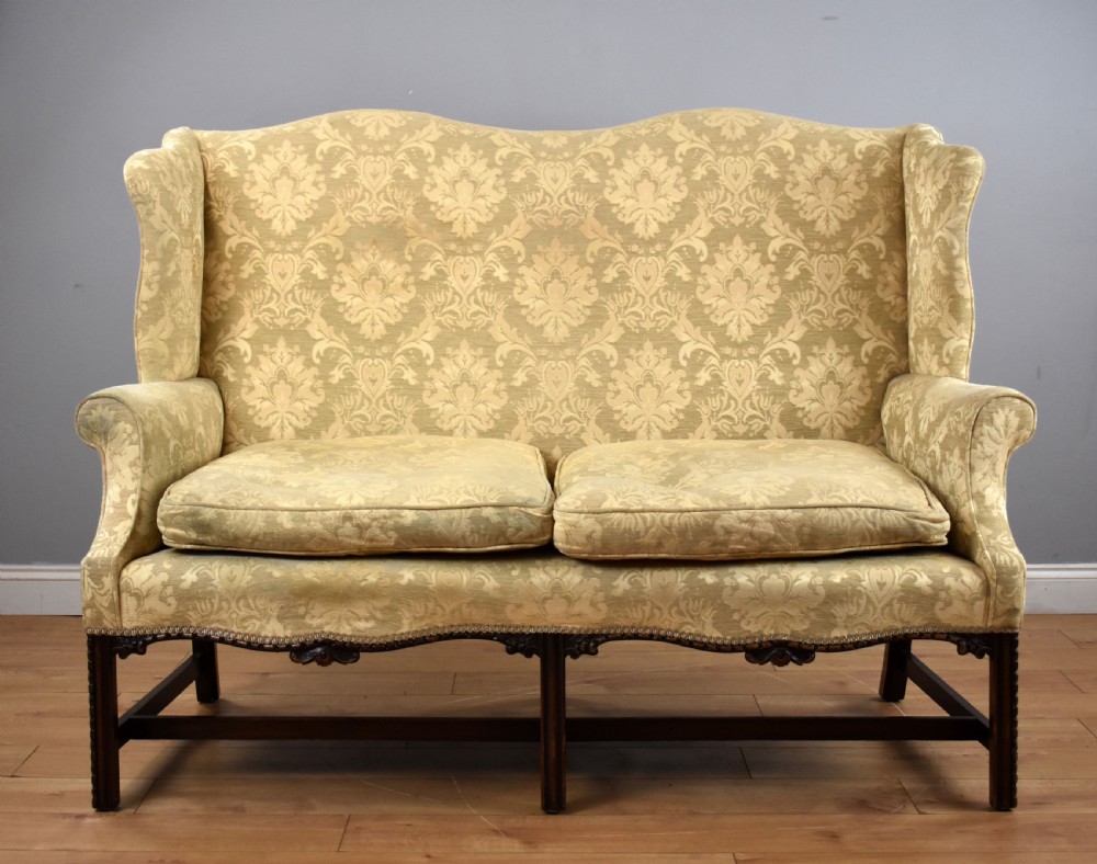 Georgian Style Wing Back Settee View II
