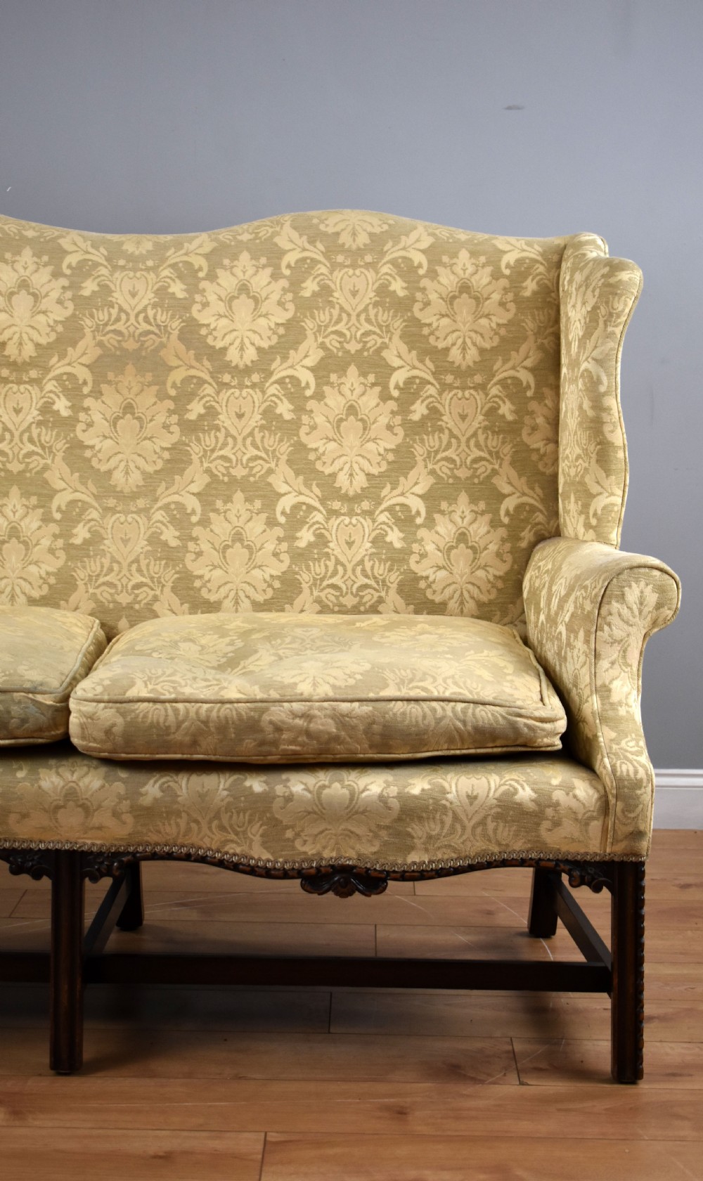 Georgian Style Wing Back Settee View IV